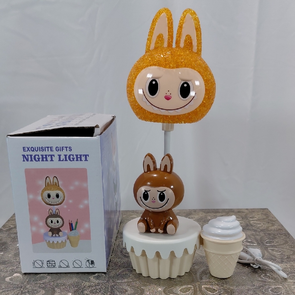 Labubu Night Light with Ice Cream Decor